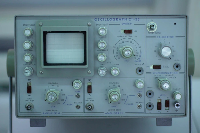 Oscilloscope waveform