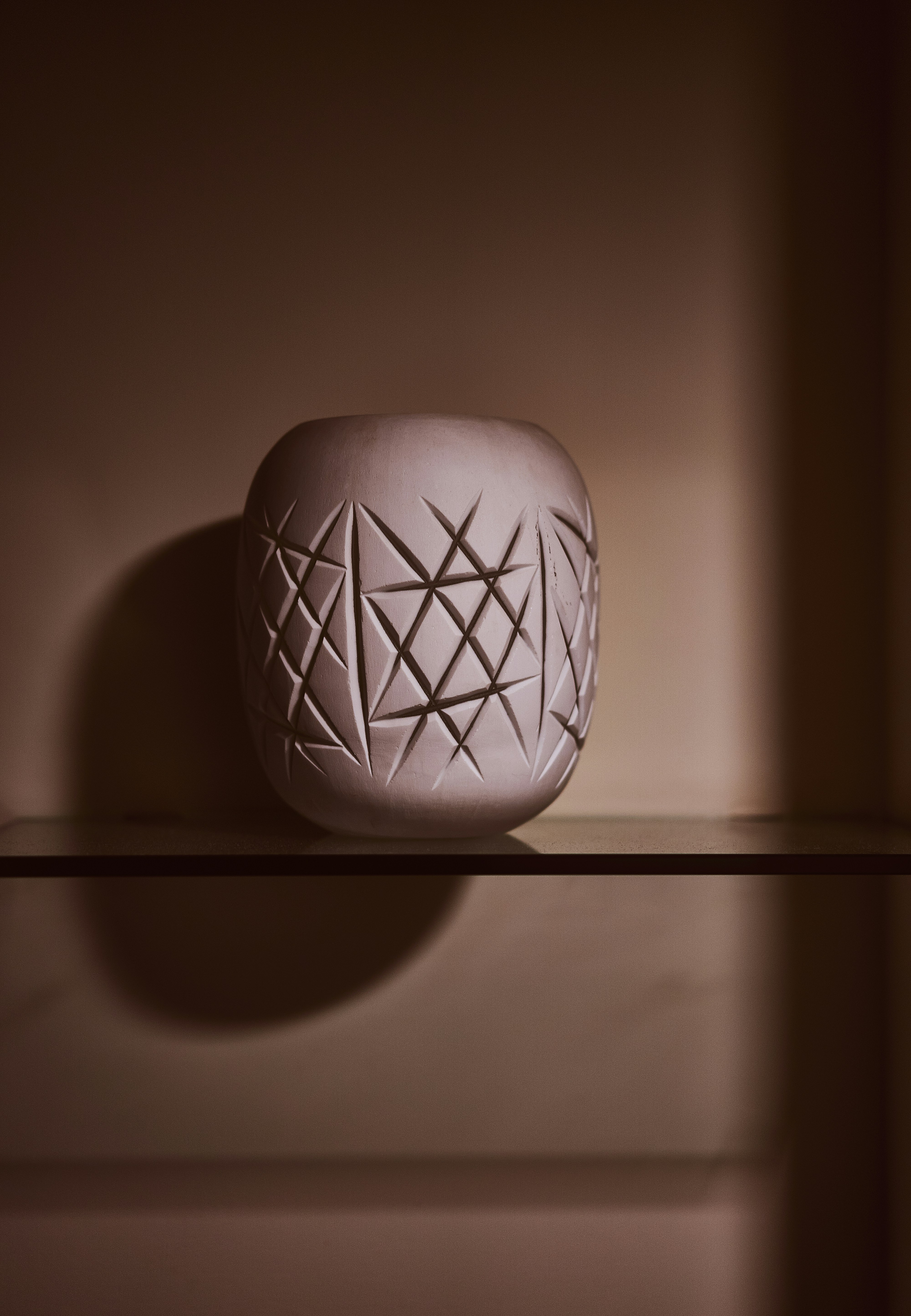 white and black egg ornament