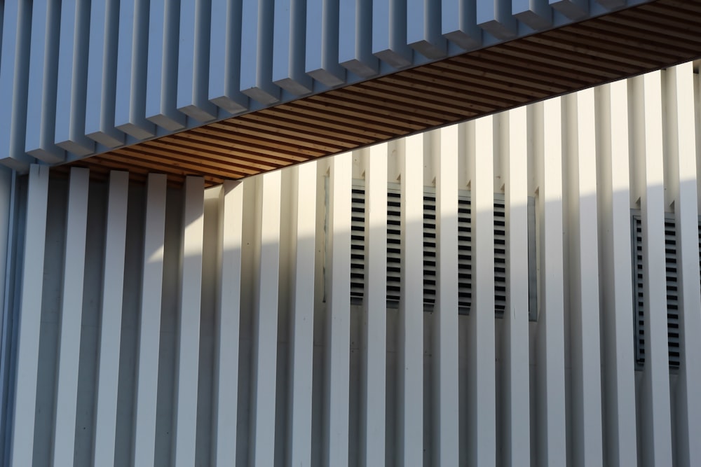 white and brown wooden ceiling