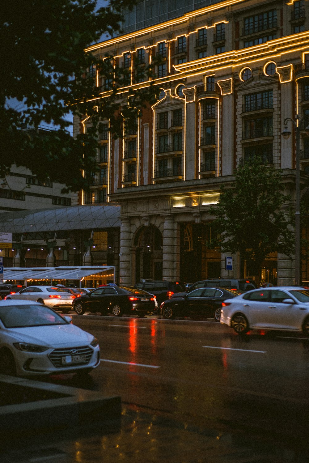 cars parked on the side of the road during daytime