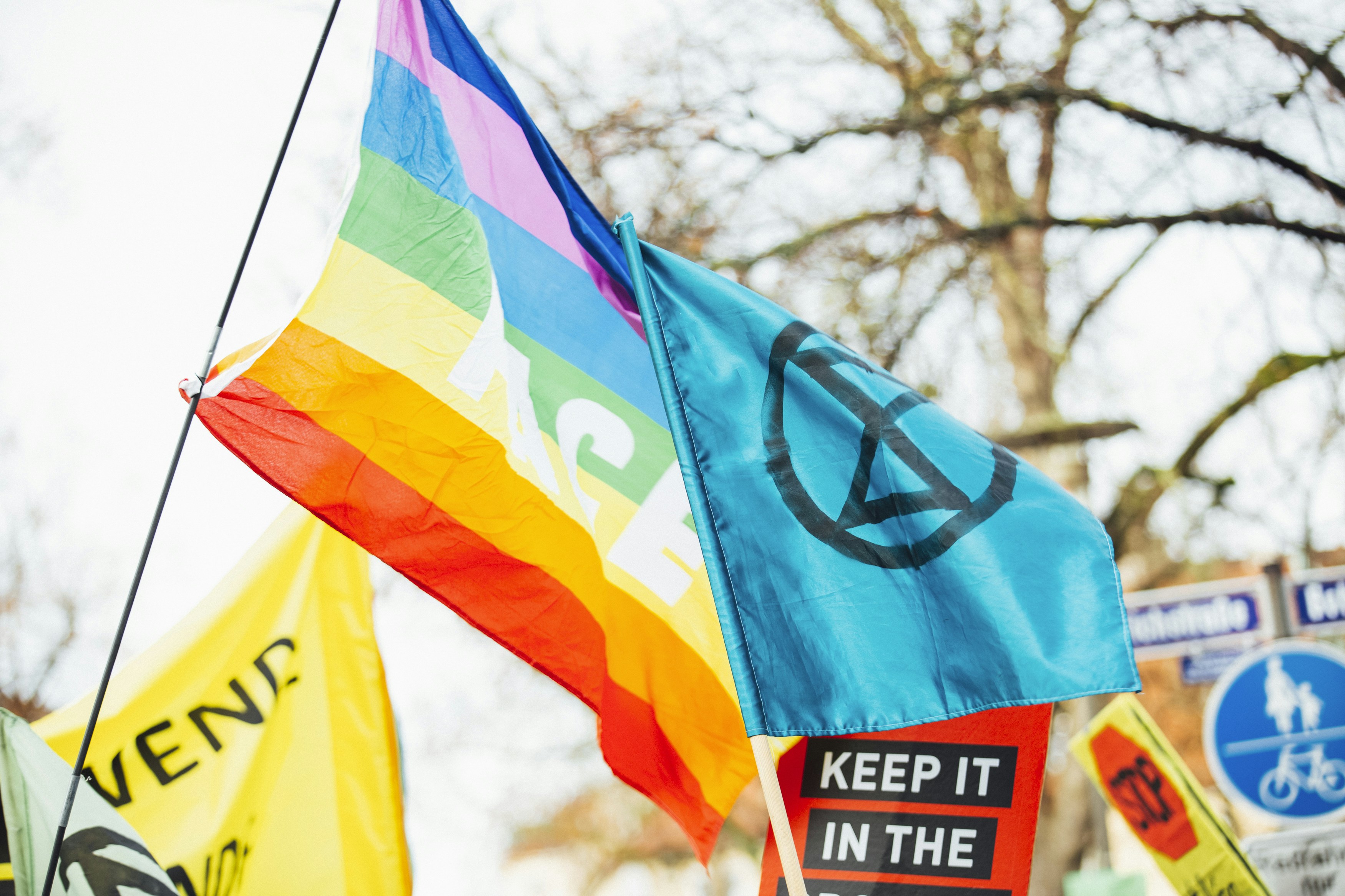 Presenter using a teleprompter