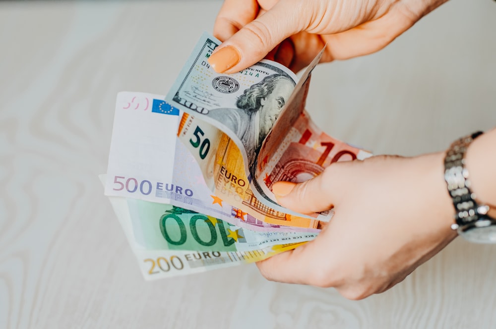 person holding euro bills. Medical Cannabis for epilepsy: The Dutch Announce astonishing €1.4 Million to Fund Research