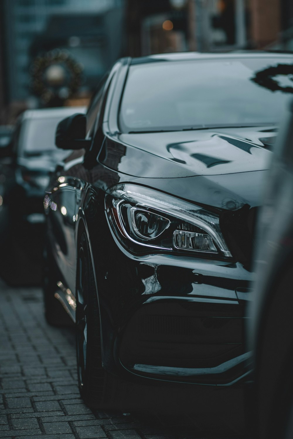 black mercedes benz c class