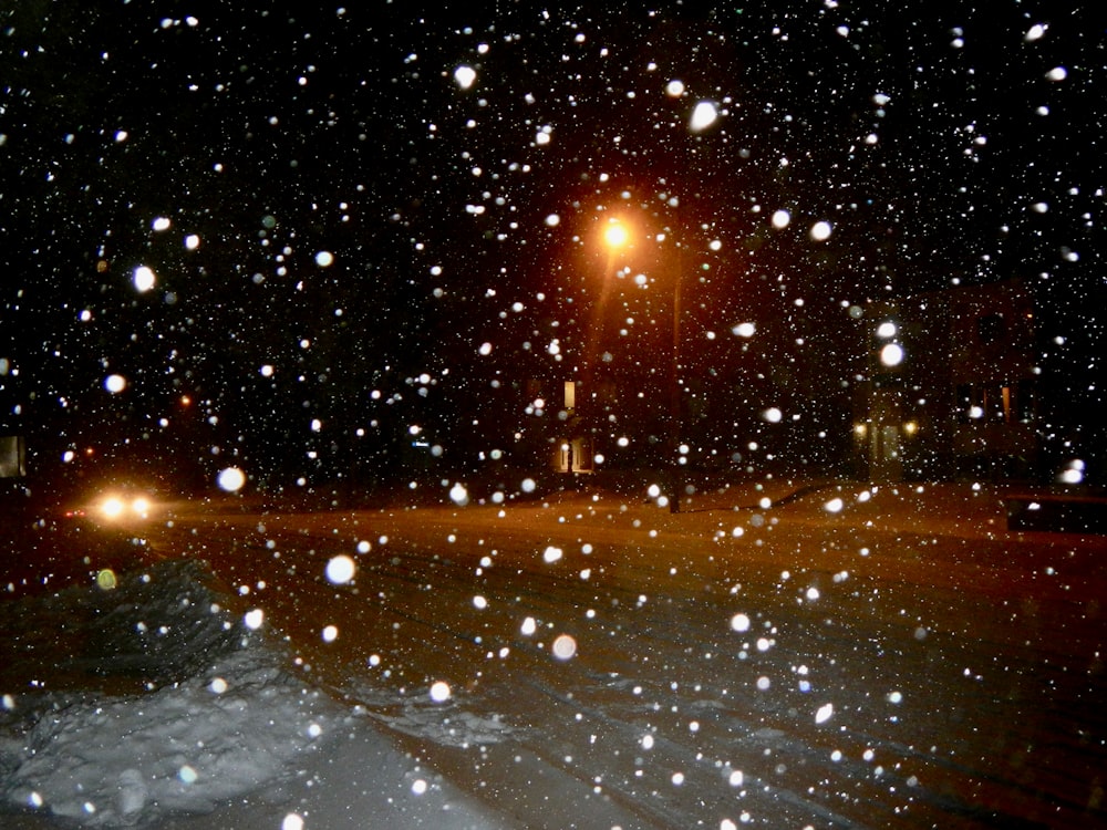 luz do sol no campo coberto de neve