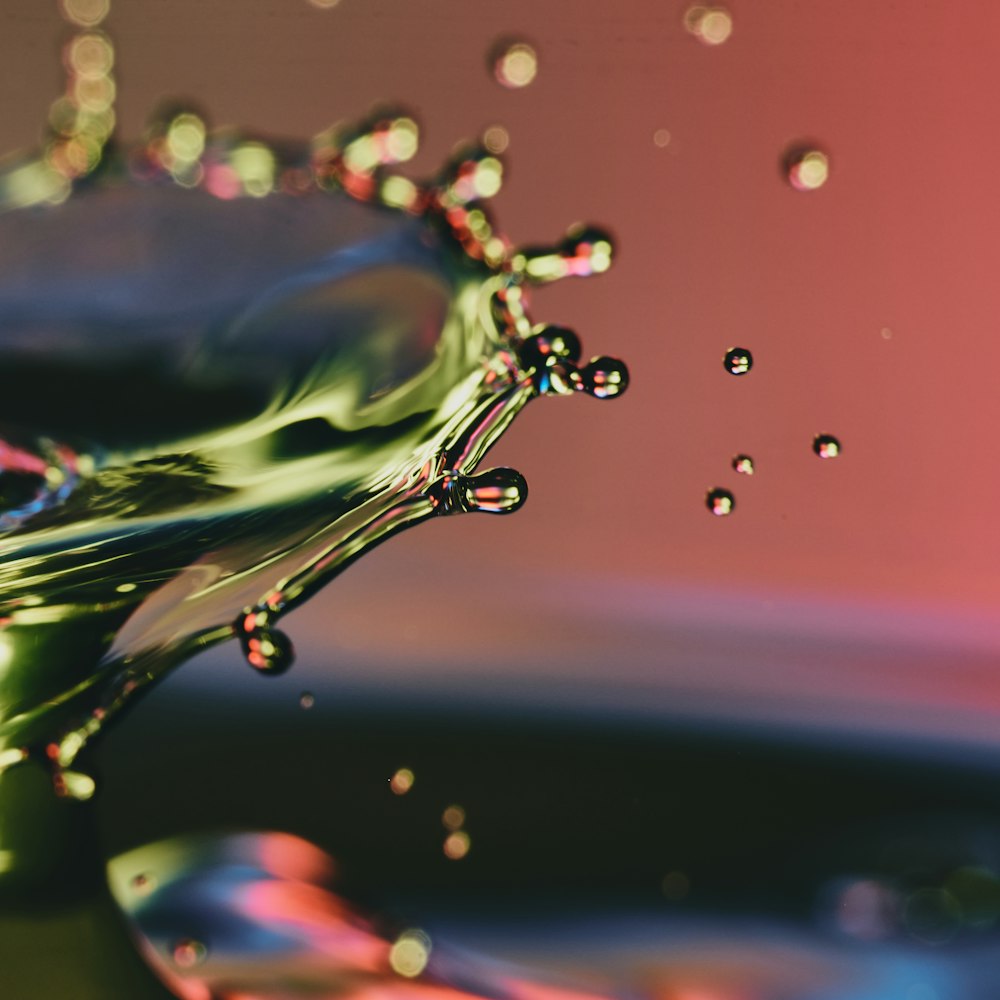 water droplets on glass surface