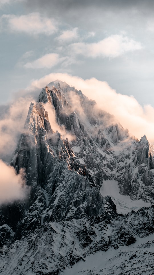 snow covered mountain during daytime in Chamonix France