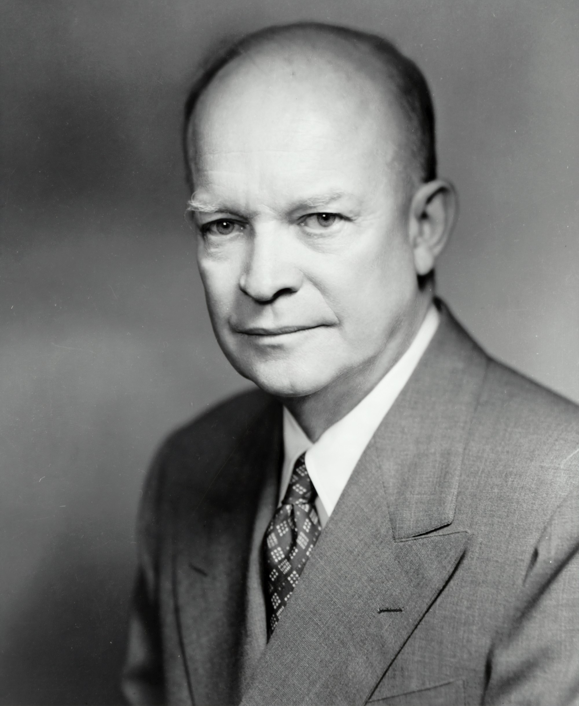 [Dwight D. Eisenhower, head-and-shoulders portrait, facing slightly left]. Photograph by photographer Fabian Bachrach , 1952. From the Presidential File Collection. Library of Congress Prints & Photographs Division. 

https://www.loc.gov/item/96523445/