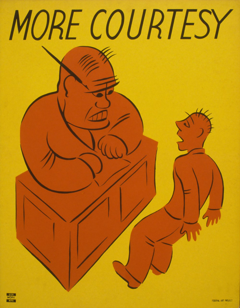 More Courtesy. WPA poster.