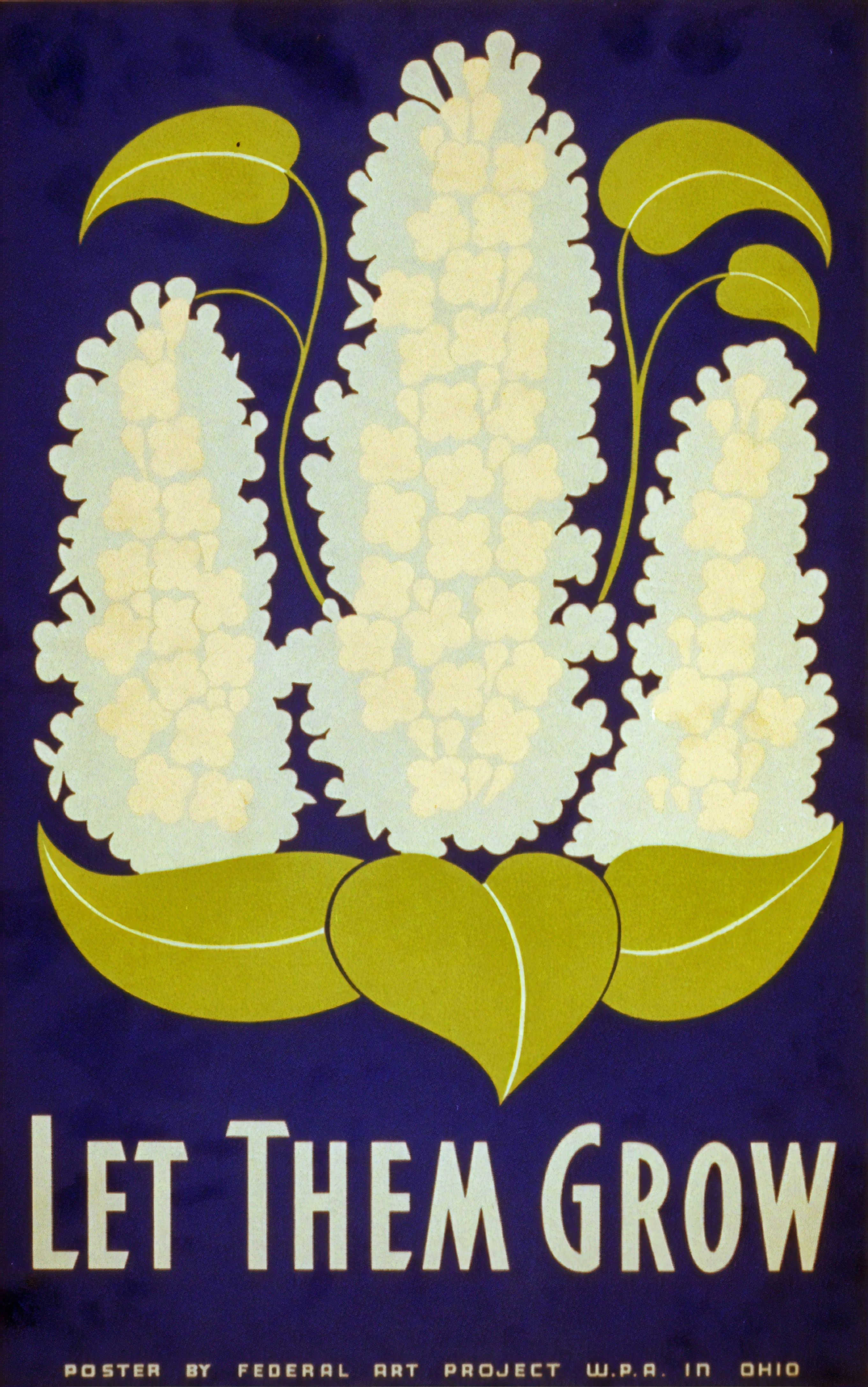 Let them grow. Poster by artist Stanley Thomas Clough for the Ohio: Federal Arts Project, W.P.A., 1938. From the Work Projects Administration Poster Collection. Library of Congress Prints \u0026 Photographs Division.\r</p><p dir=