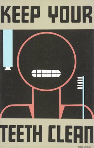  Keep Your Teeth Clean. WPA poster.