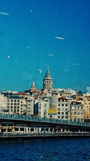 Historic Belem Tower standing tall by the Tagus River under a clear blue sky