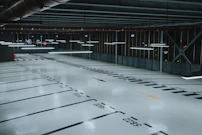 white and black floor tiles