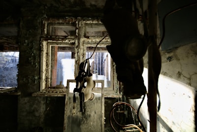 Close-up of fumigant gas being released in a sealed room.