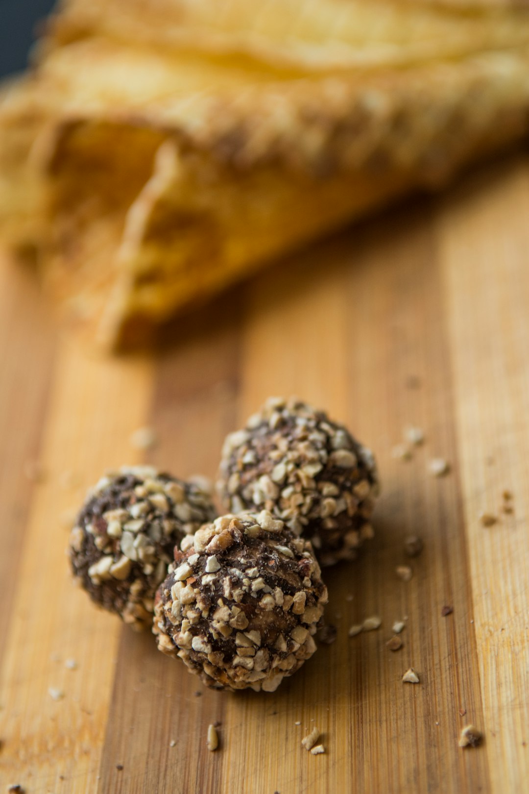 brown cookies on brown wooden table