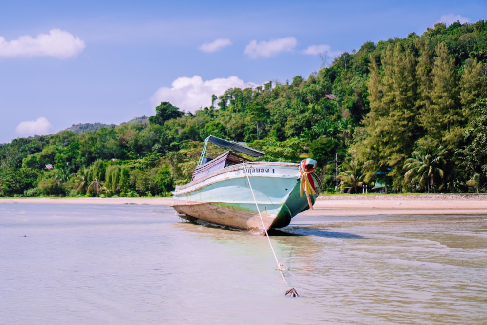 white and brown boat on water during daytime