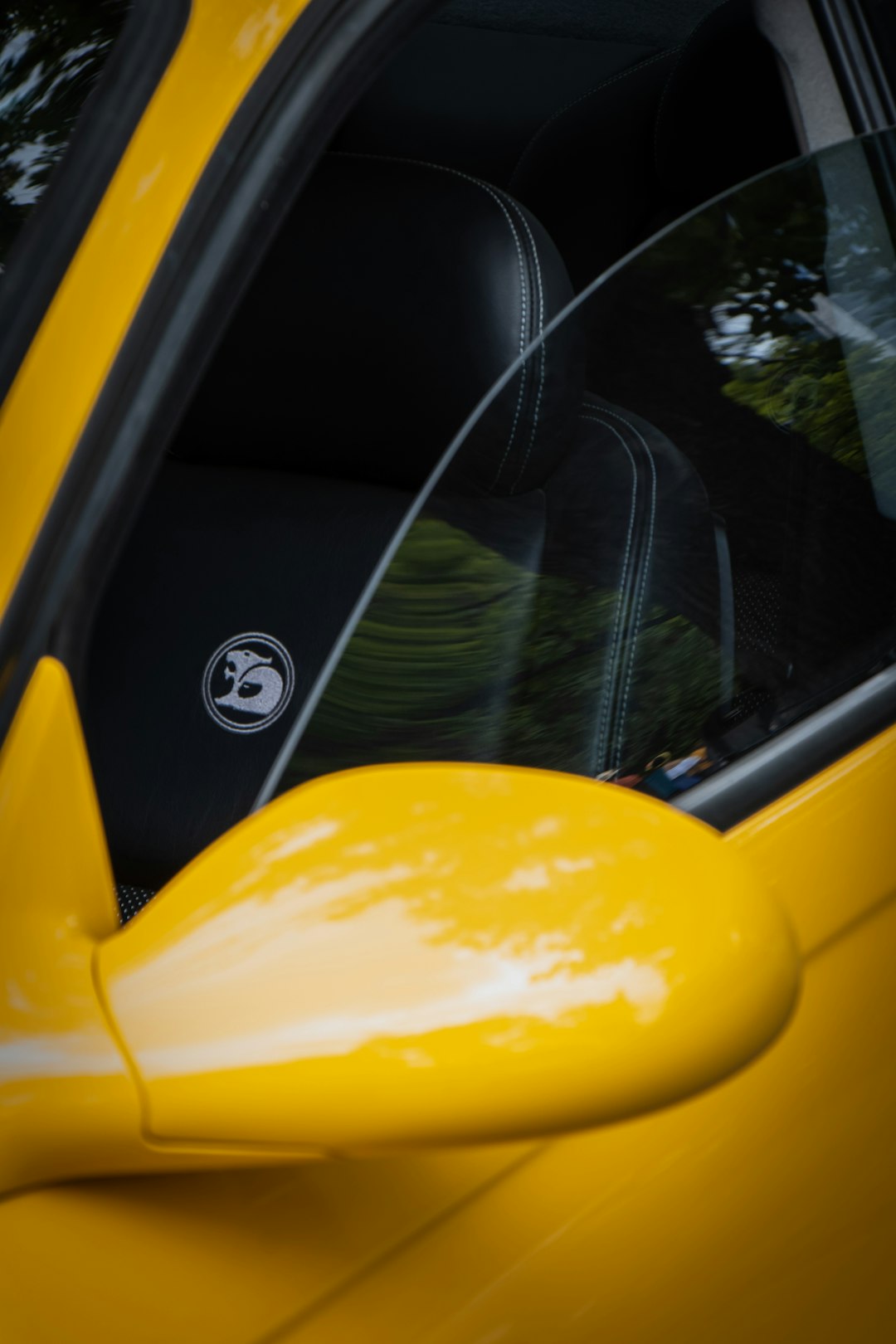 yellow car door during daytime