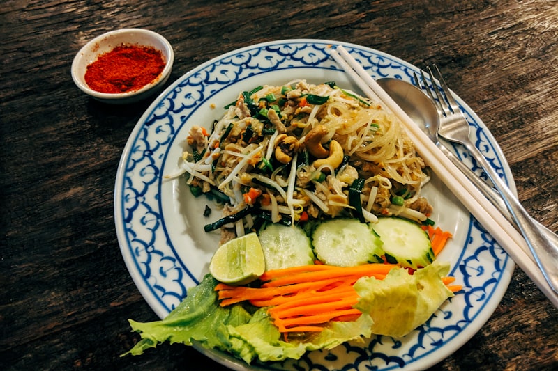 Thai meal spread