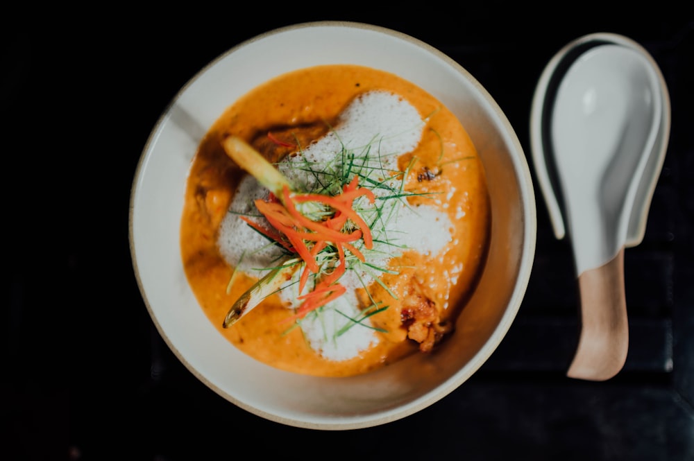 cooked food on white ceramic plate