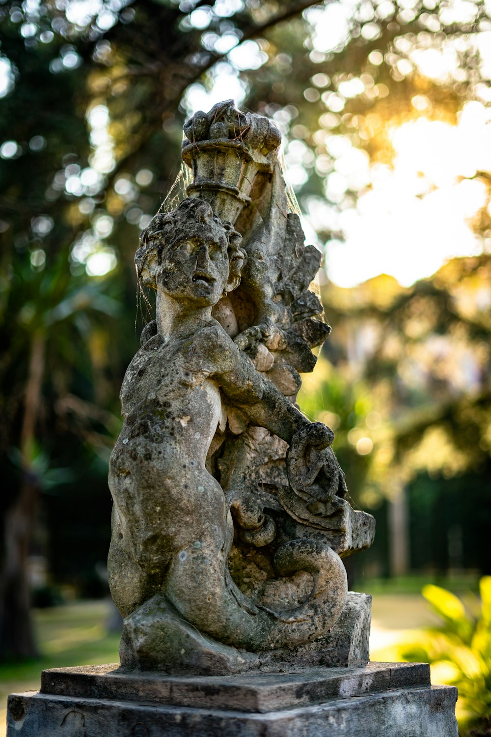 white concrete statue during daytime