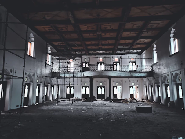 Post-construction space cleared of dust and debris, ready for luxurious finishing touches.