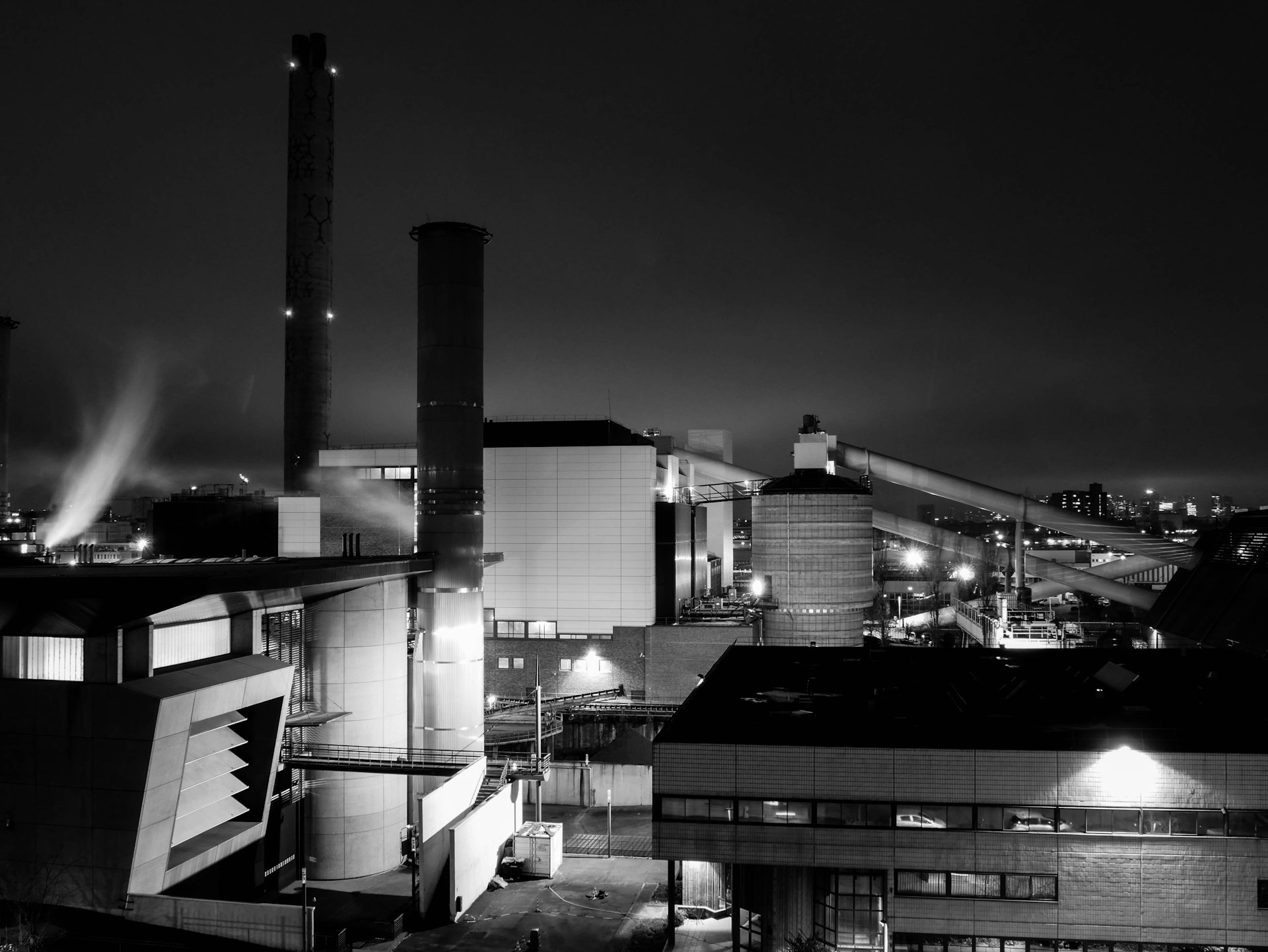 grayscale photo of building during daytime