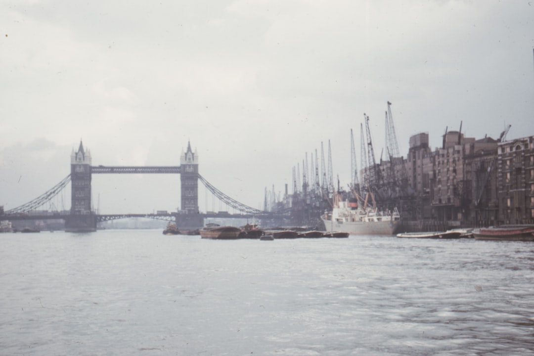 white ship on sea near bridge during daytime