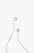 white apple earpods on white background
