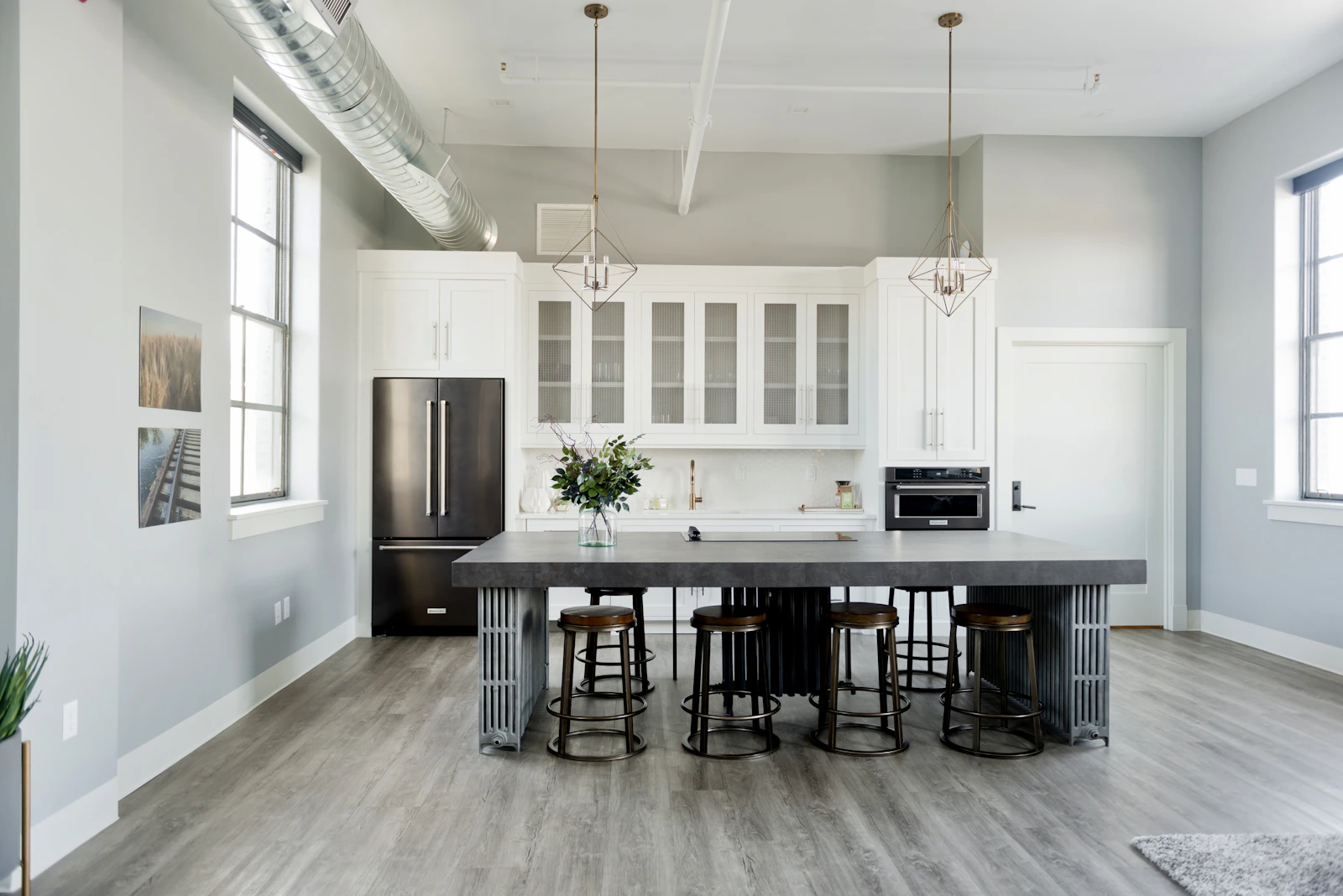 Painted softwood finish, popular for shaker kitchens and period-style joinery by LEVEL Joinery, Fife
