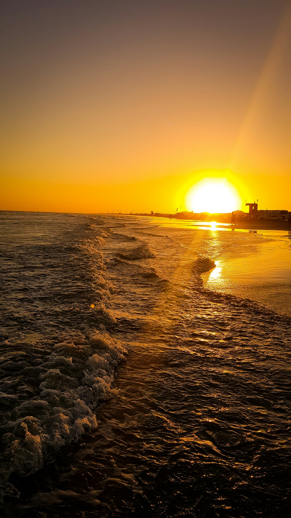 silhouette of people on beach during sunset