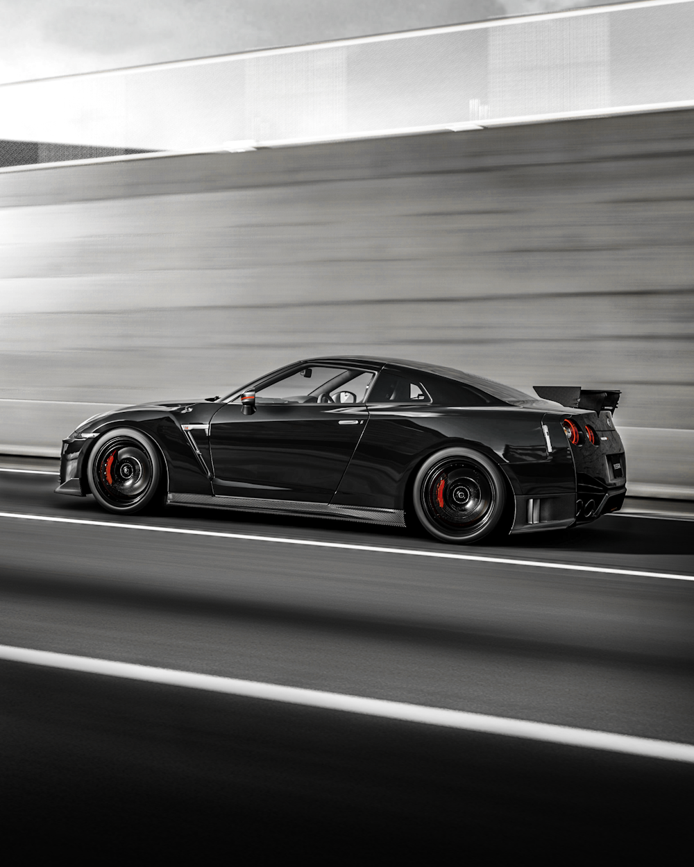 black porsche 911 on road