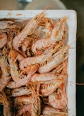 A selection of premium quality shrimp in packaging.