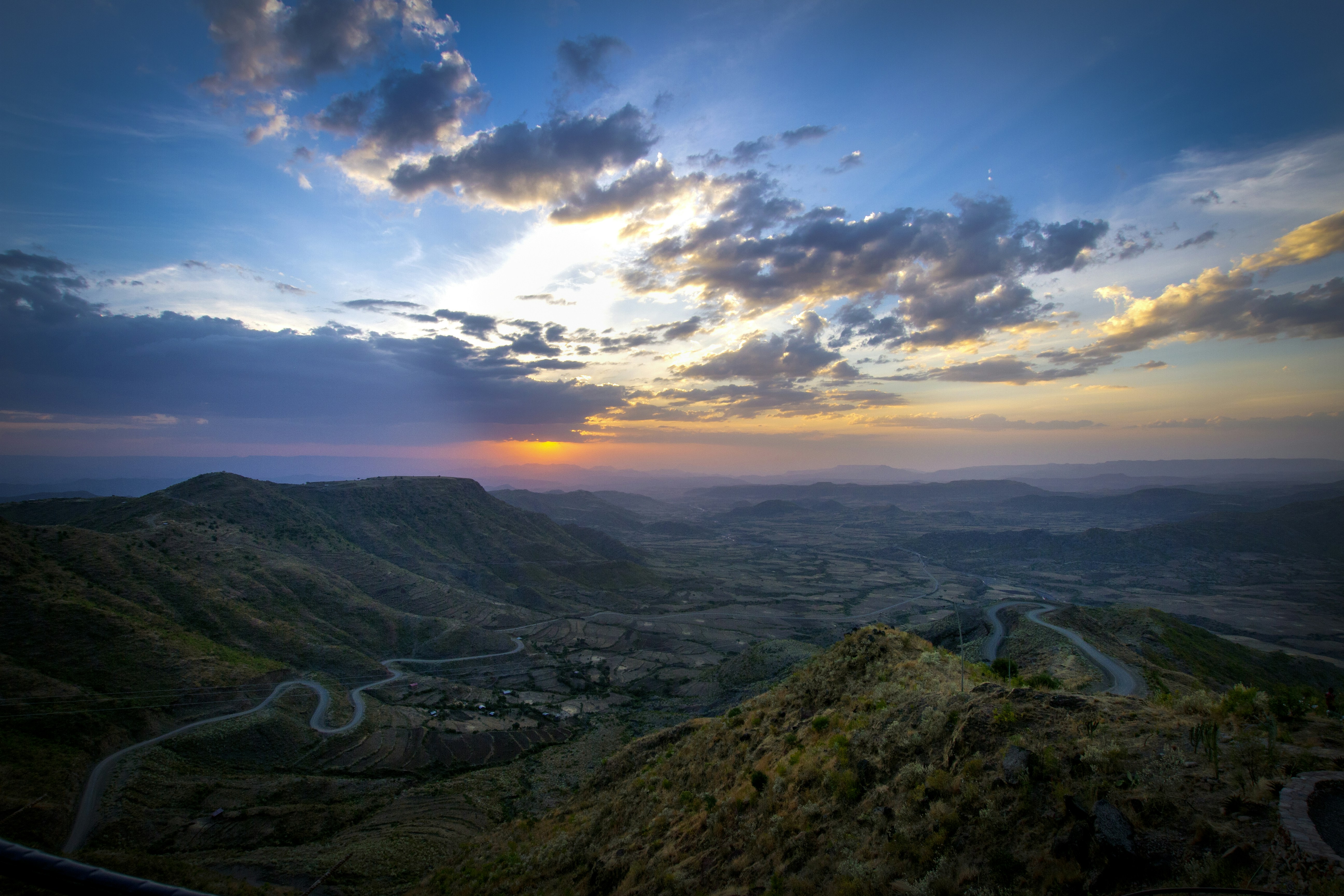 View from Ben Abeba restaurant in Lalibela
