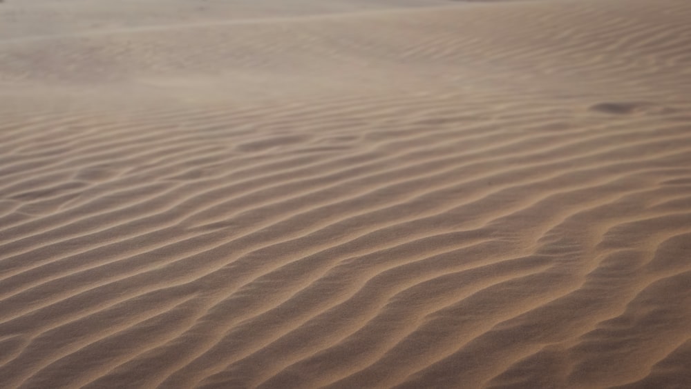 brauner Sand mit Wasser tagsüber