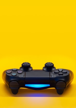 black sony ps 4 game controller