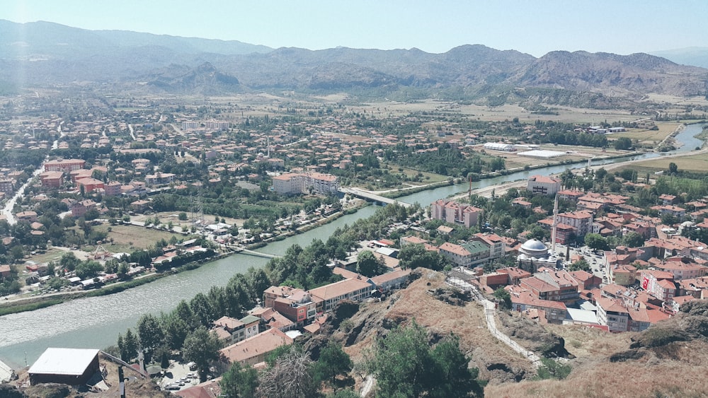 aerial view of city during daytime