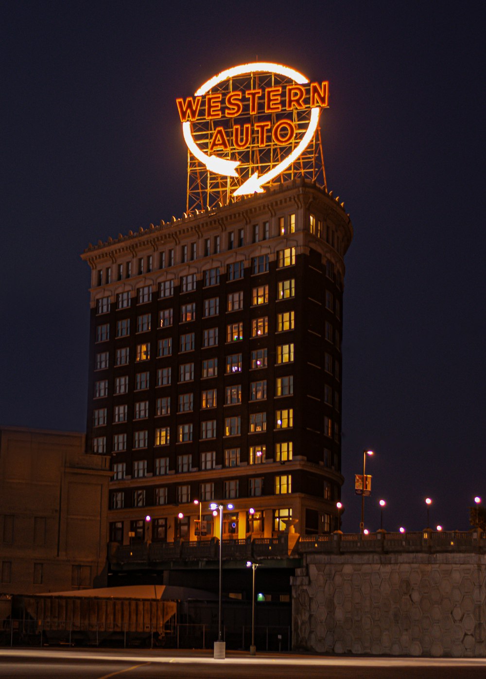 brown concrete building during nighttime