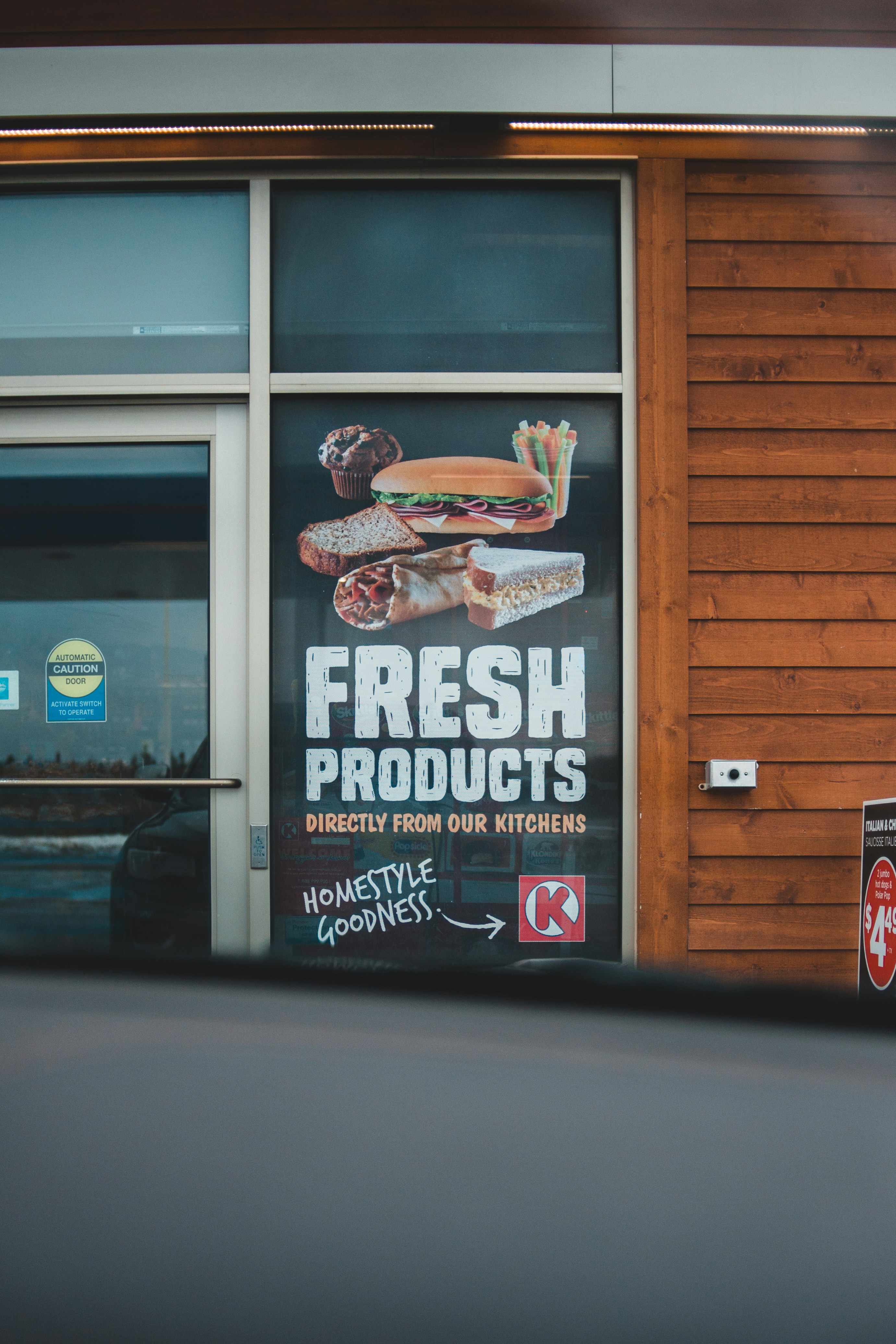 brown and white wooden store