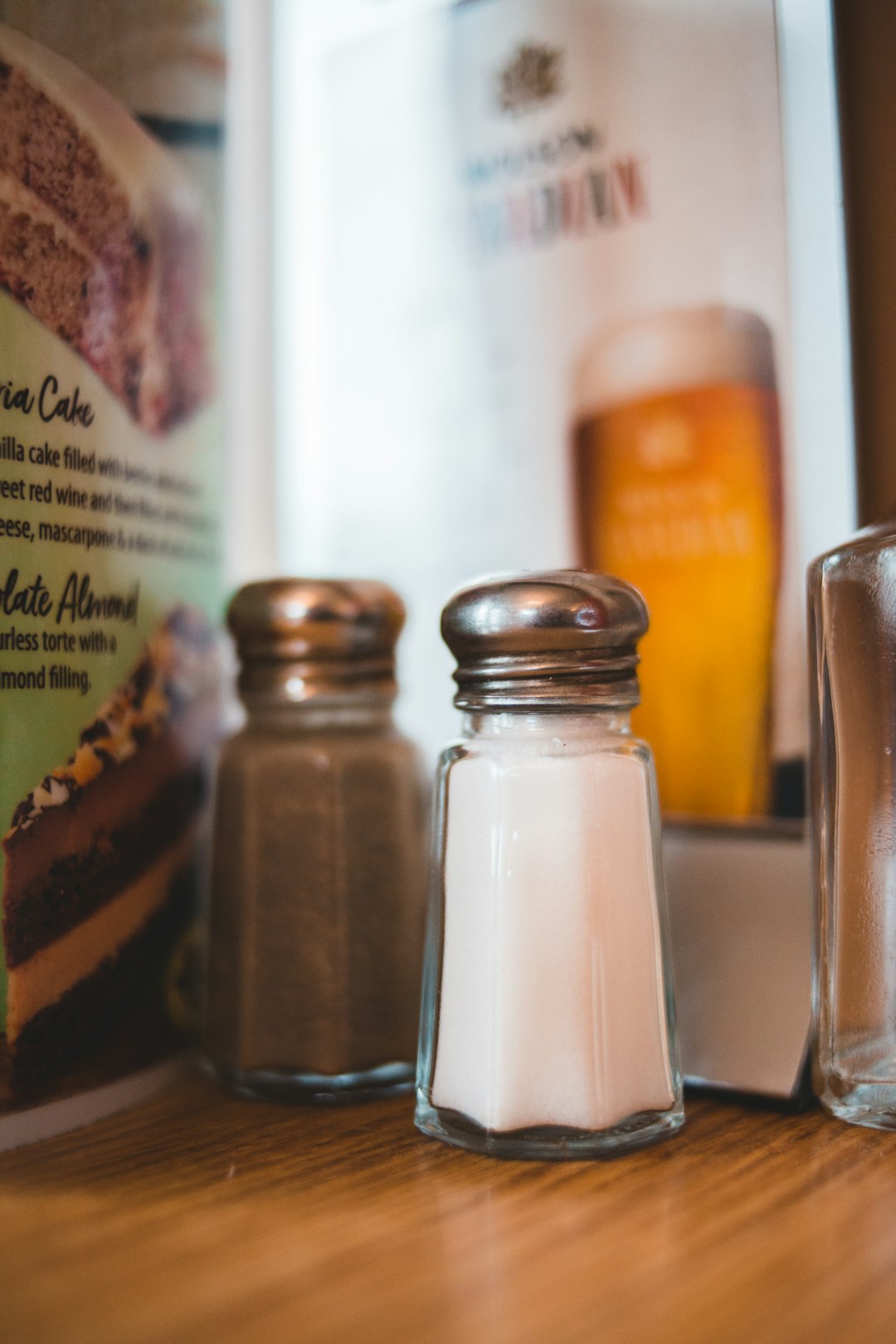 salt and pepper condiment shakers