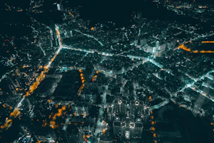 white and yellow light during night time
