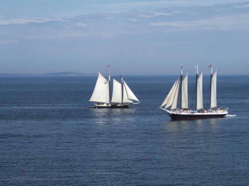 white sail boat on sea during daytime