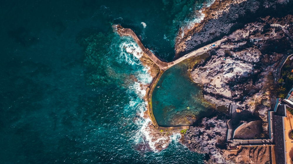 aerial view of island during daytime