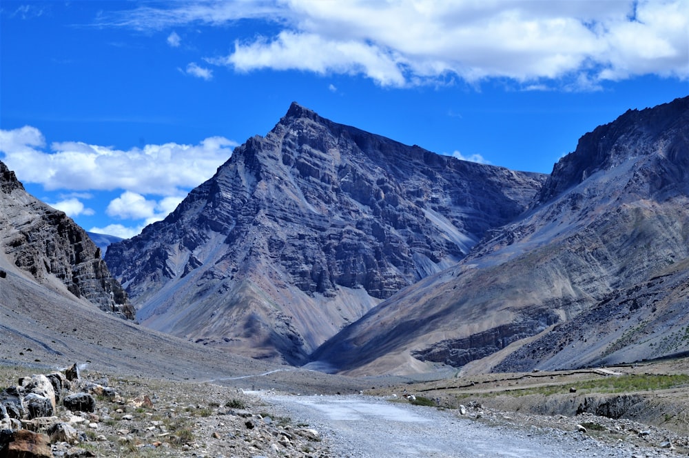 gray and white mountain under blue sky during daytime