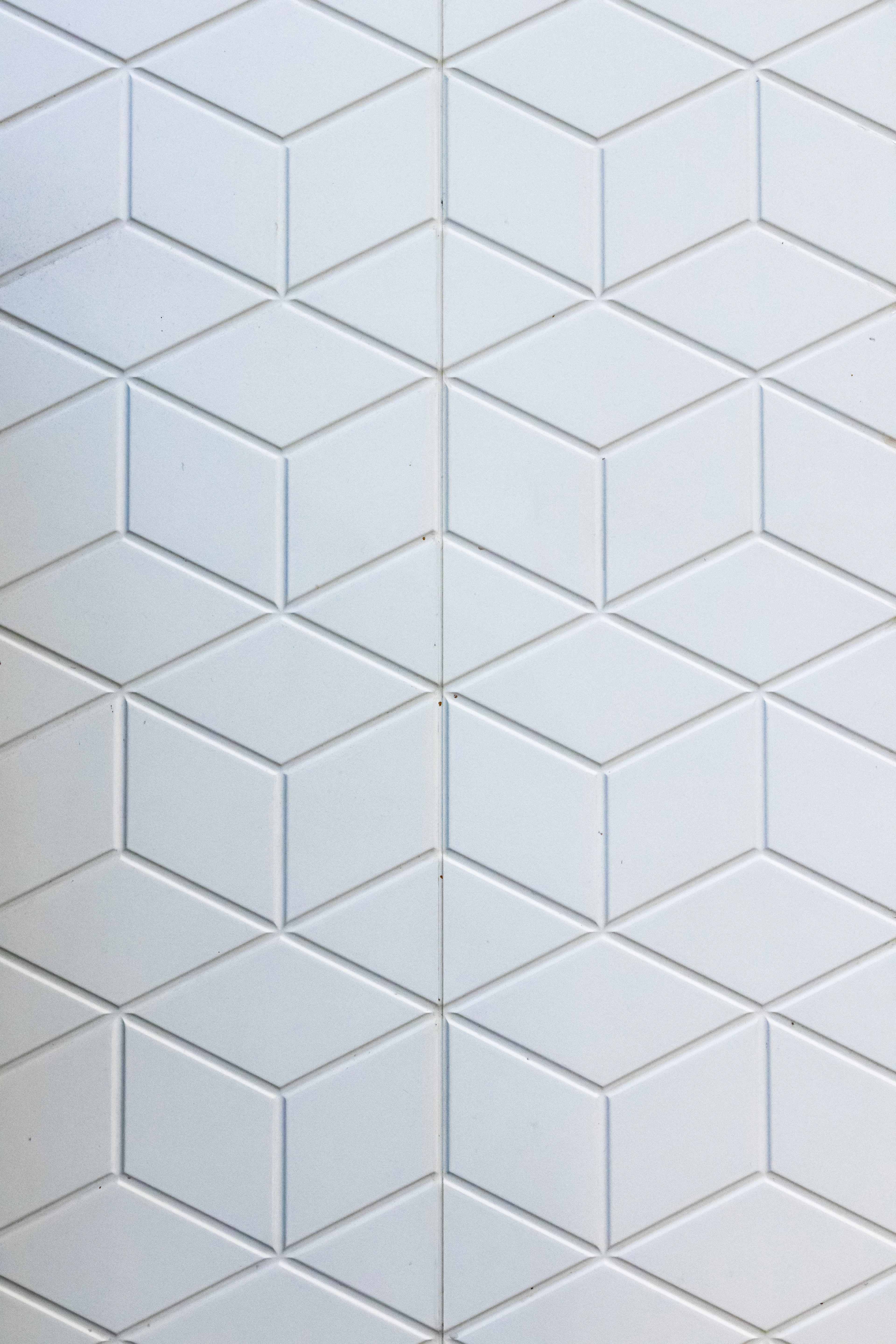 White and grey ceramic floor tiles