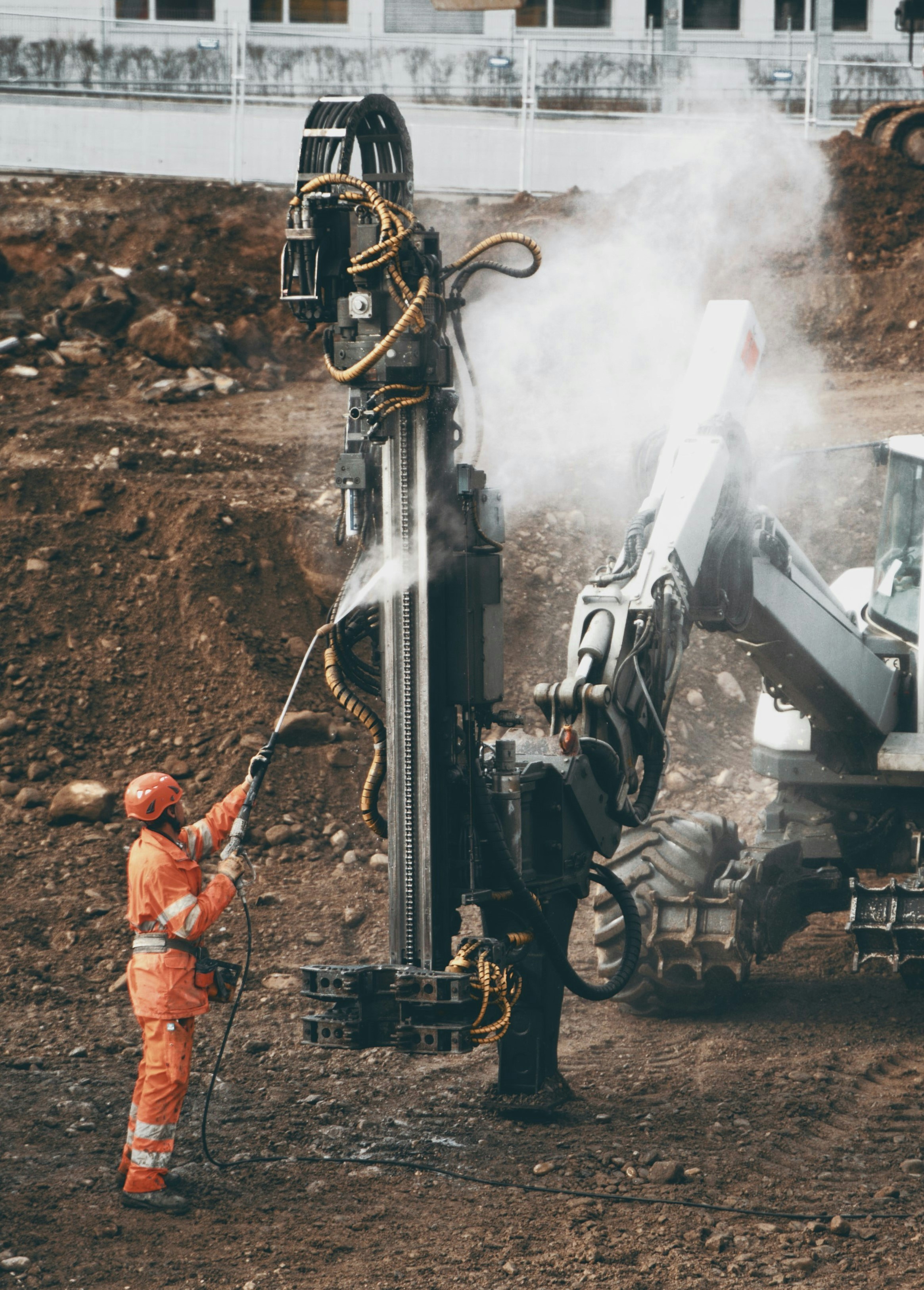 Tianhe's pneumatic rock drill in action at quarry