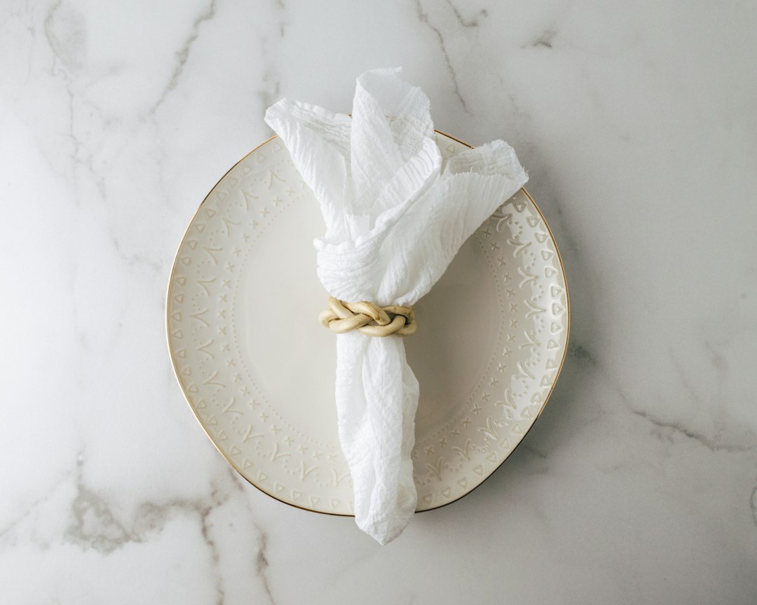 ceramic dinnerware closeup