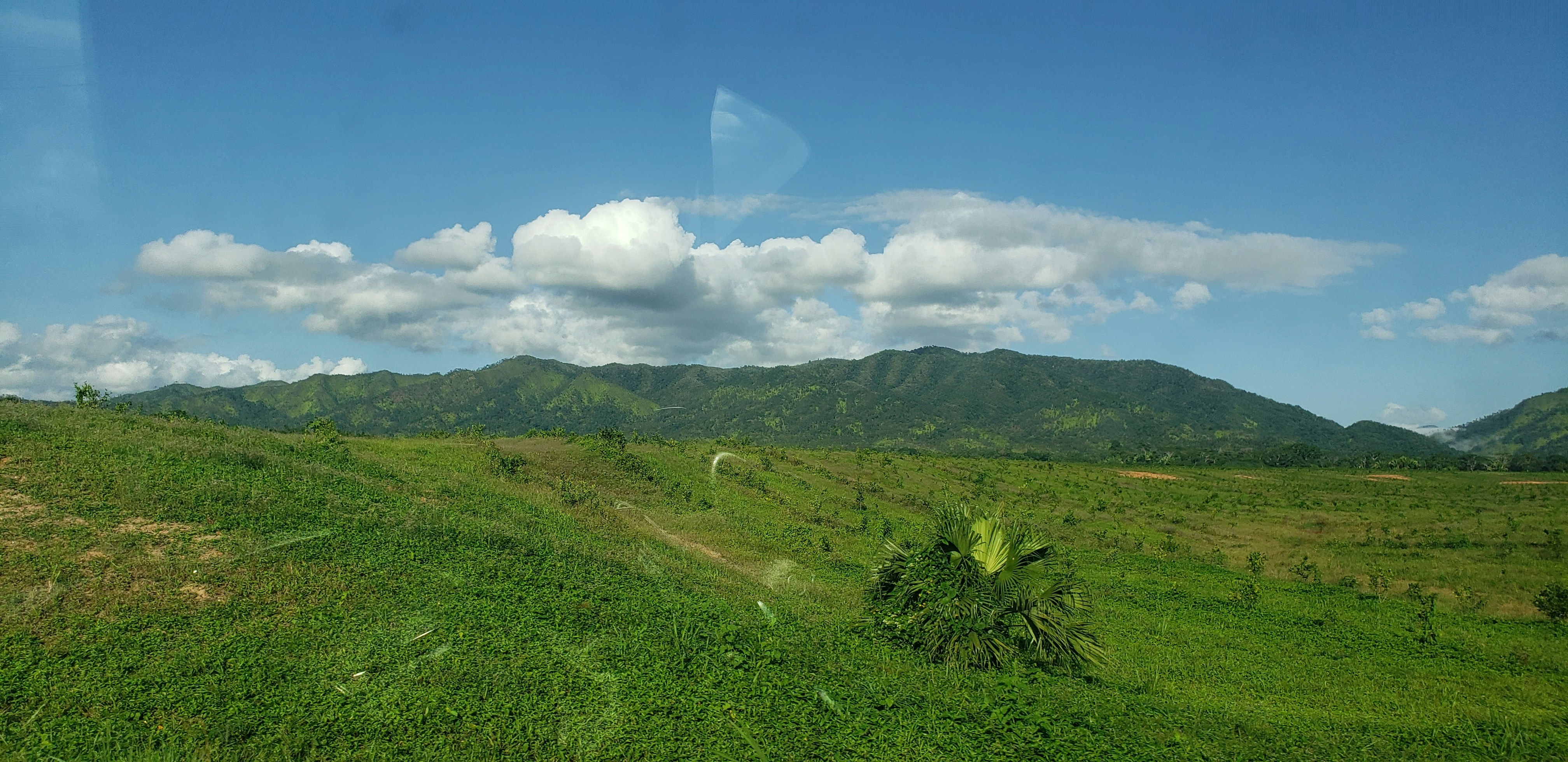 green grass field and mountain under blue sky during daytime