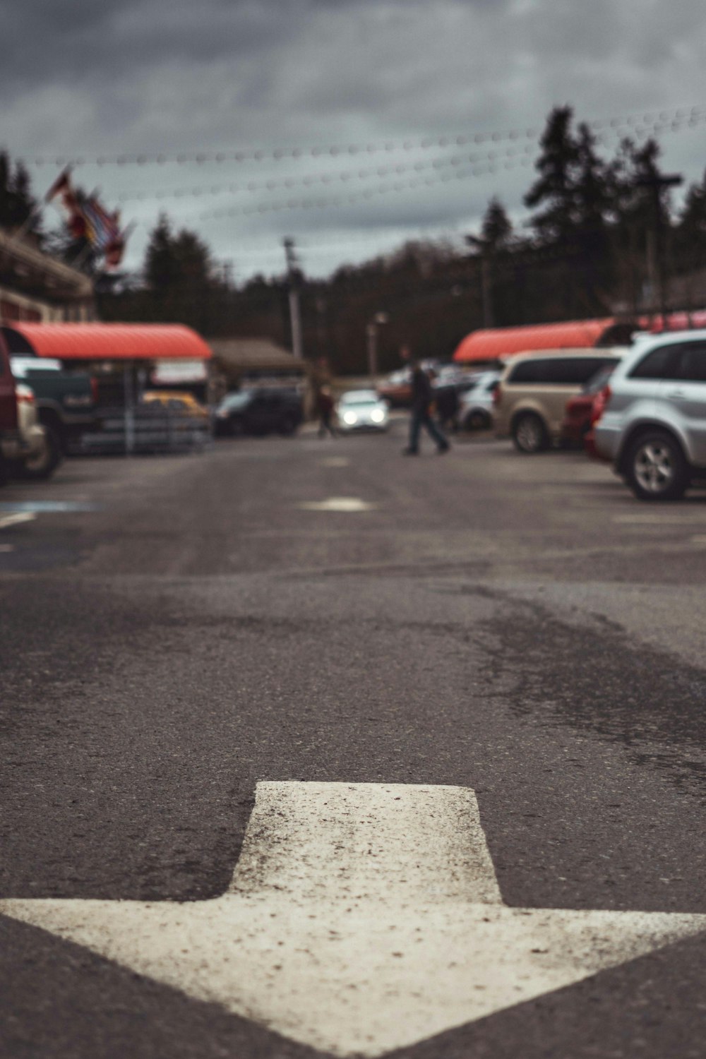 cars parked on parking lot during daytime