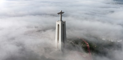 Santuário de Cristo Rei - From Drone, Portugal