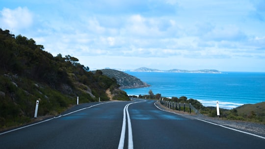 gray concrete road near body of water during daytime in Wilson Promontory Australia