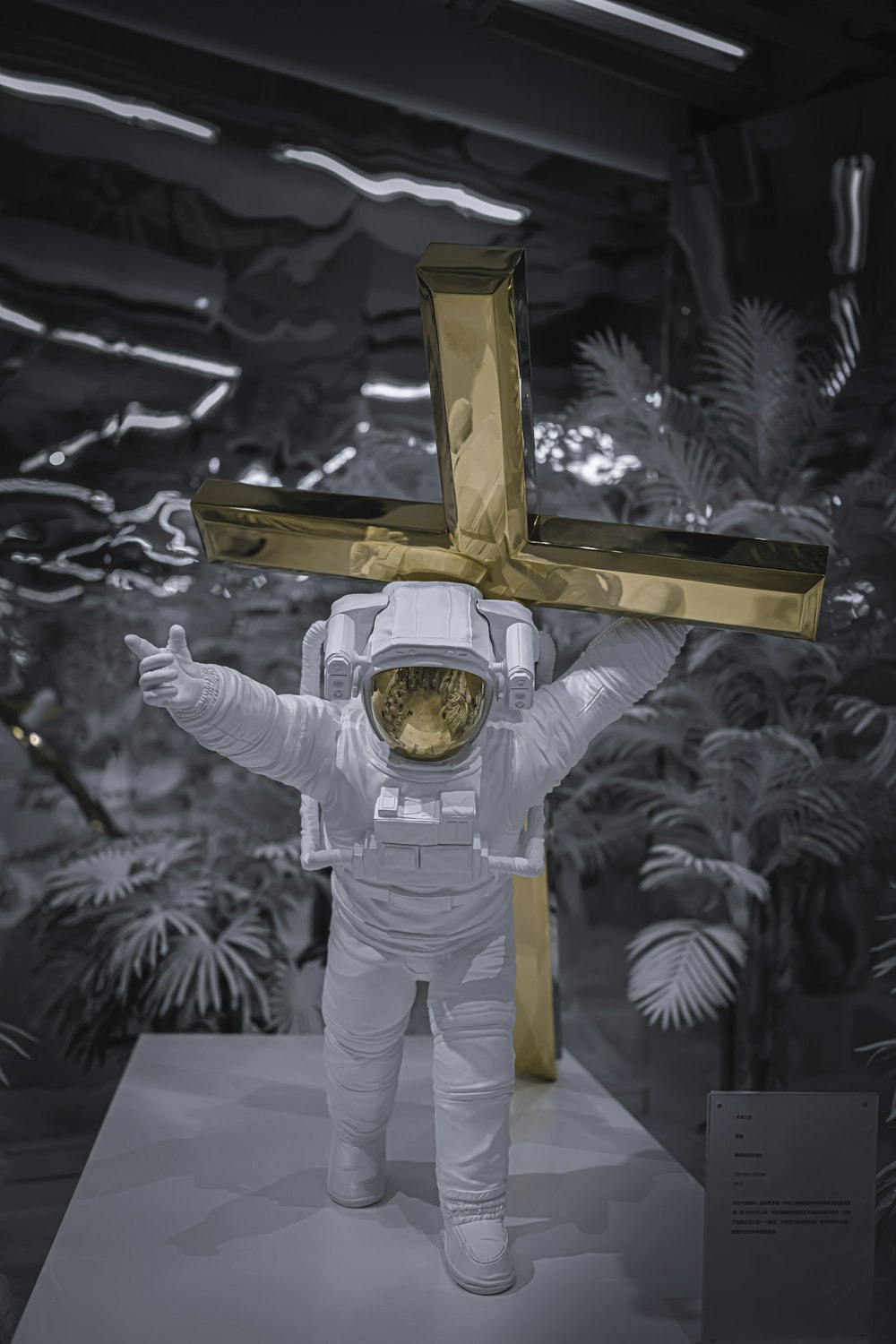 brown wooden cross with white background